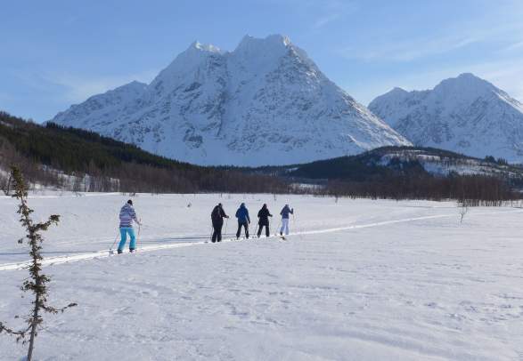 Cross-country skiing and courses in the Lyngen Alps