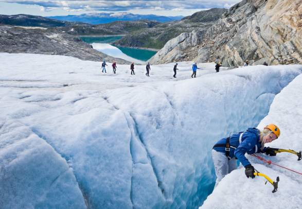 Blue ice hike, Juklavass Glacier, Folgefonna