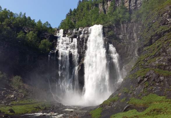Bicycle Route: Voss town centre to Skjervsfossen Waterfall