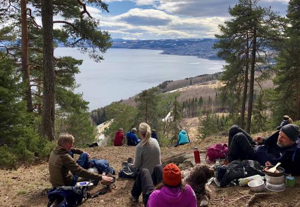Easy hike along Ramberget near Gjøvik