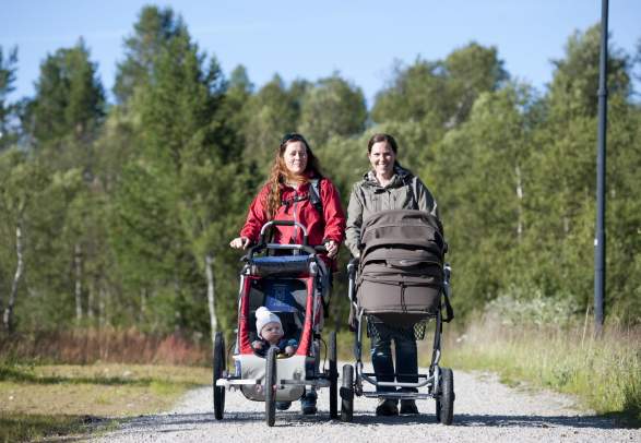 Otrosåsen - round trip 5 km - Summit trip with pram