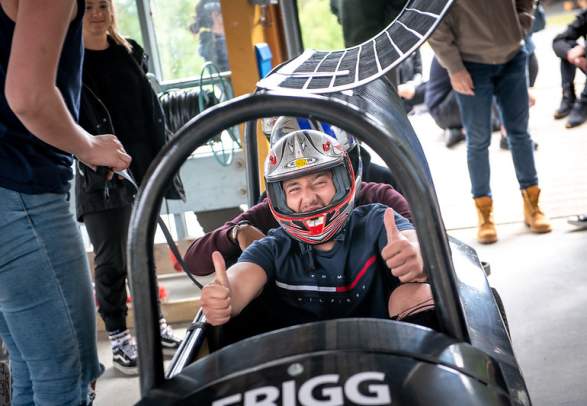 Wheelbob in Lillehammer Olympic Sliding Center