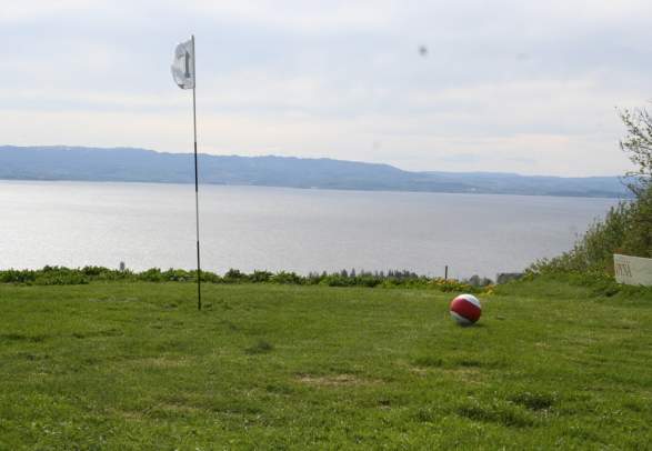Fotball golf at Øyna - at the top of Inderøy