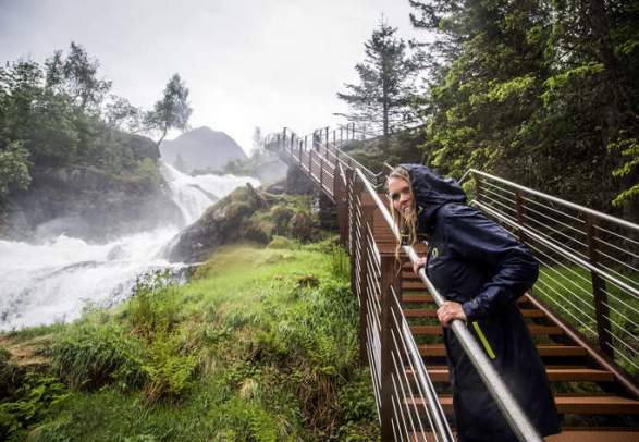 Waterfall walk in Geiranger
