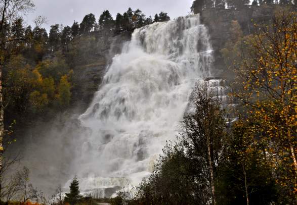 Bicycle Route: Voss town centre - Voss Golf Course - Tvindefossen waterfall return