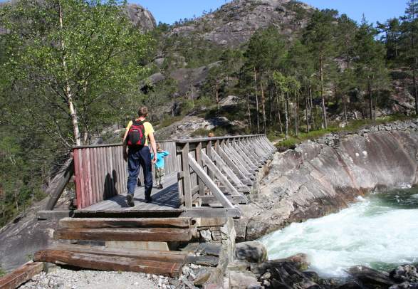 The Post Road at Rullestadjuvet Gorge