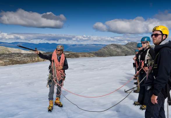 Guided hikes on Folgefonna glacier