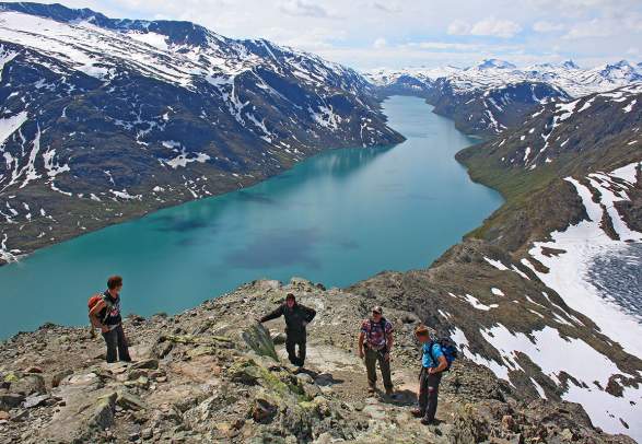 Guided hike over the Besseggen Ridge