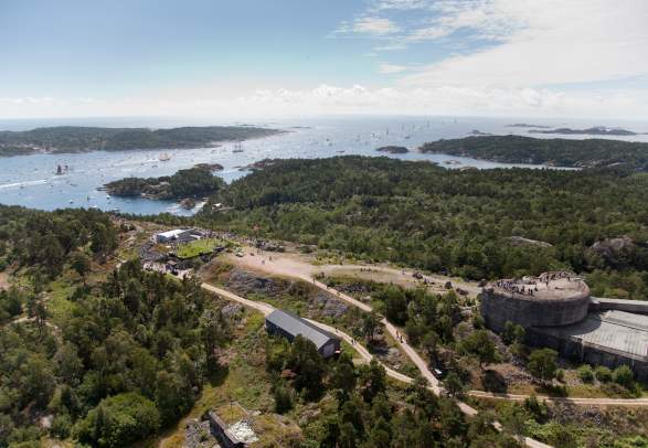 Bike trip to the Cannon Museum from Kristiansand city
