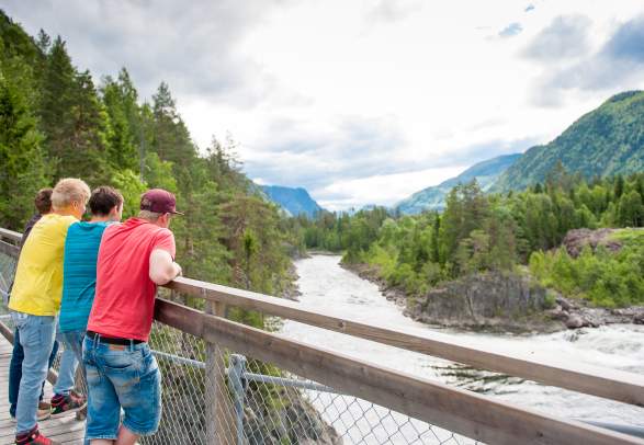 The suspension bridge across Hell