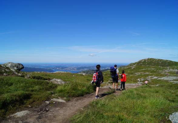 Ulriken - Fløyen ("vidden")