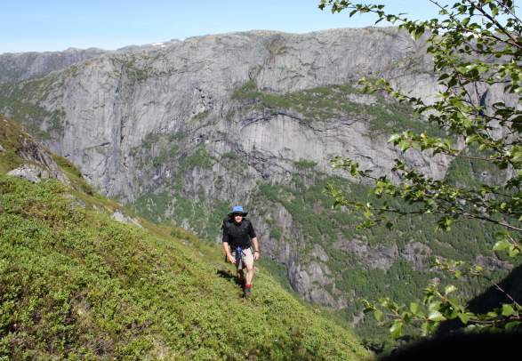 Hike from Lyseveien (the Lysefjord road) to Lysebotn