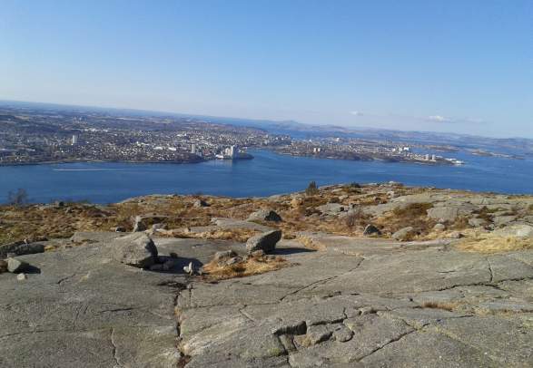 Lifjell, hike in the terrain
