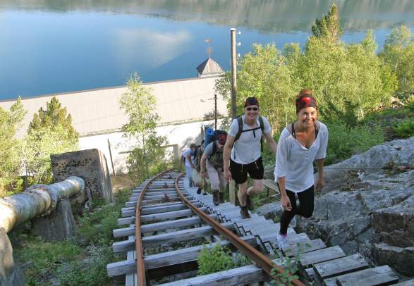 Flørli stairs and Rallarstien