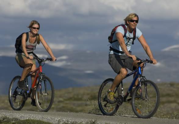 The Aursjøvegen Road round trip on mountain bike