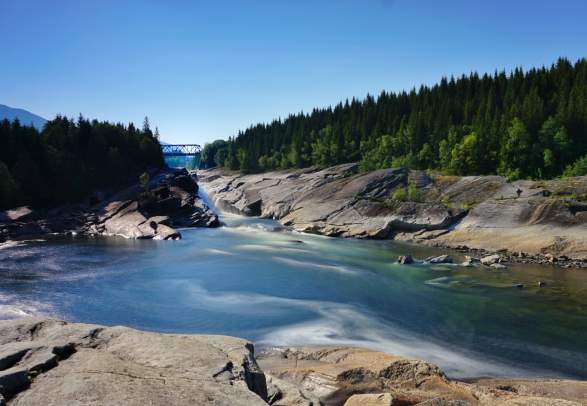 Tømmeråsfossen - swimming and waterfall