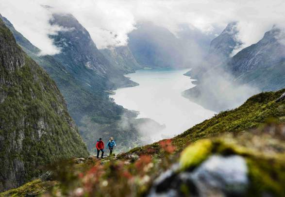 Hiking at Mt. Hoven - Loen Skylift to 1011 m.