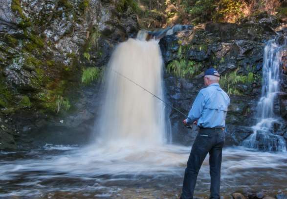 The Braastad waterfall