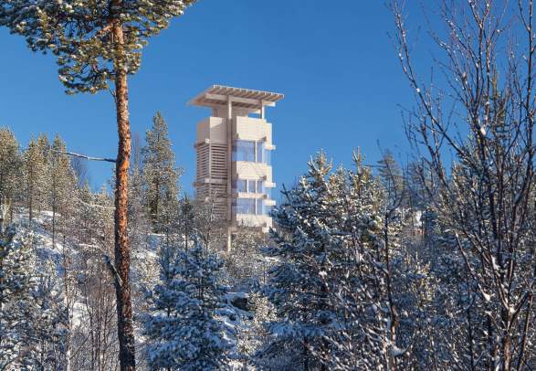 Moose observation tower