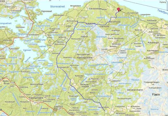 Blomesletten rond (Veeleisende 22 km) - Gol