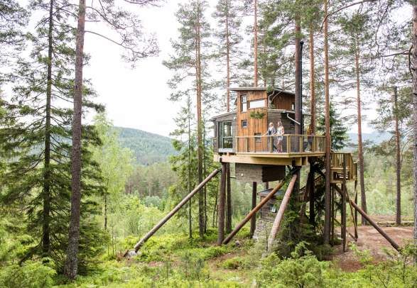 Trehyttene - Treehouses in Gjerstad