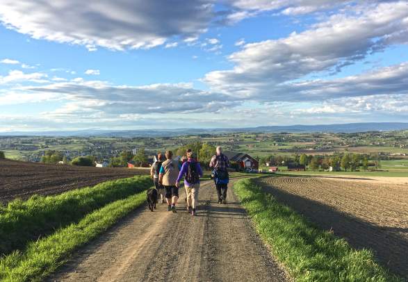 The pilgrim trail from Hoff church to Smørvika in Kapp