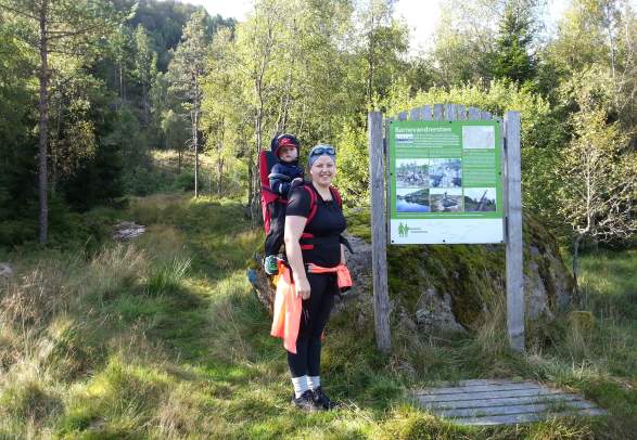 The "child wanderer" trail at Heddan Gjestegard