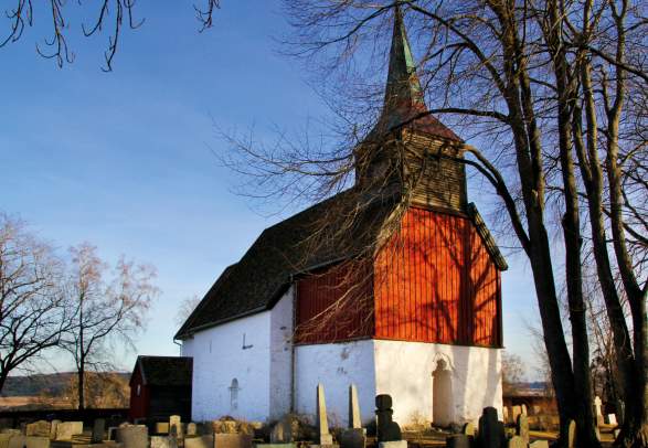 Hustad church - a medieval church in Inderøy