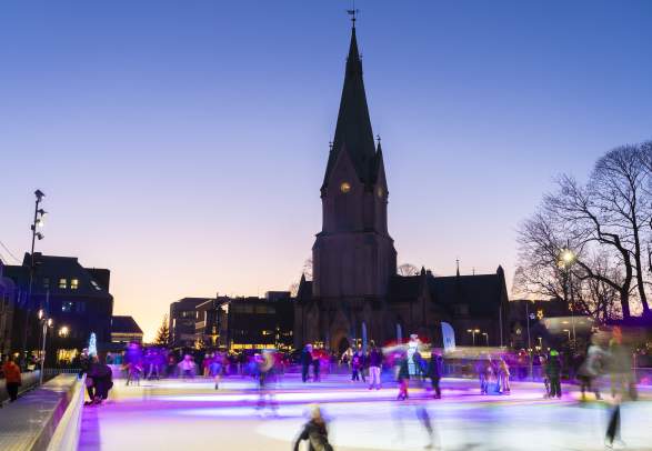 Ice skating rink in Kristiansand