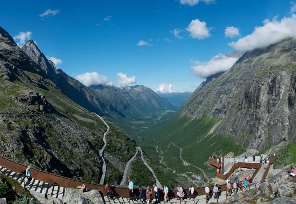 Norwegische Landschaftsrouten Geiranger-Trollstigen
