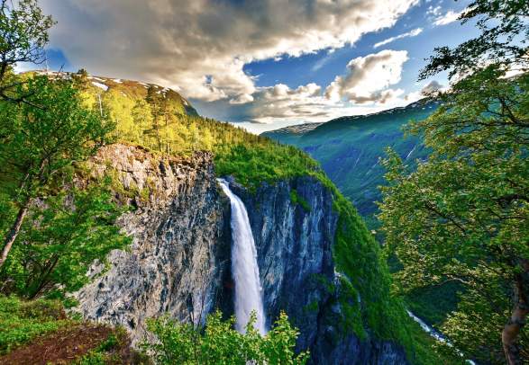 Vettisfossen Waterfall