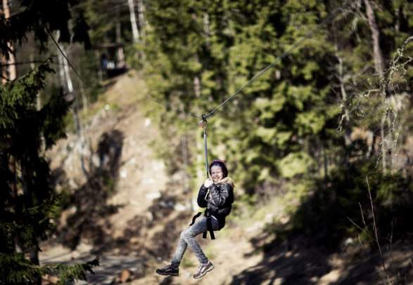 Romsåsen Gruver, climbing and abseiling in Askim