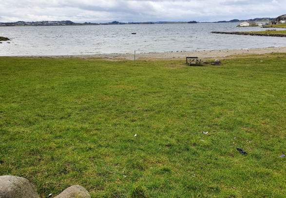 Walking path along Hafrsfjord