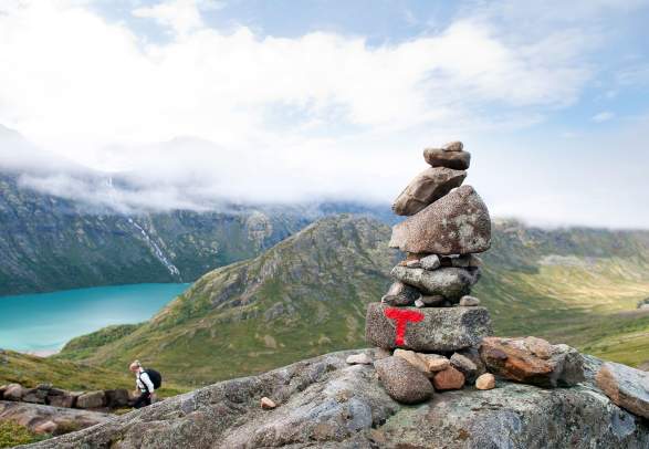 The Besseggen Ridge in Jotunheimen