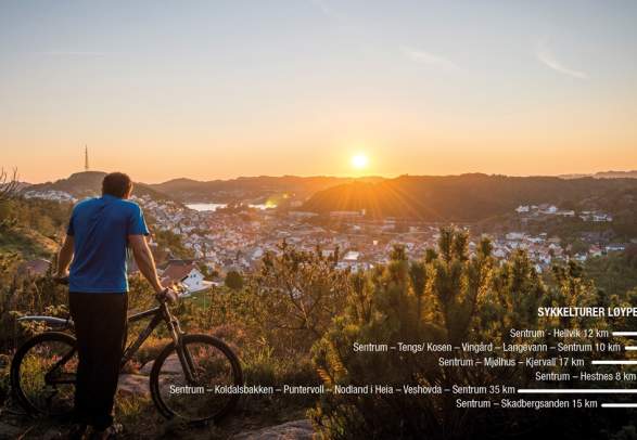 Bike rental at Egersund Tourist Information