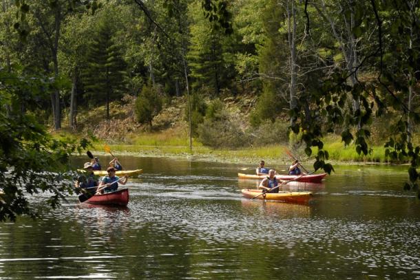 people canoeing and kayaking in sarnia