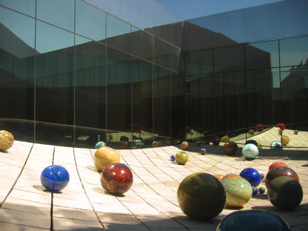 Glass balls at Tacoma Art Museum (TAM) in Tacoma, Washington