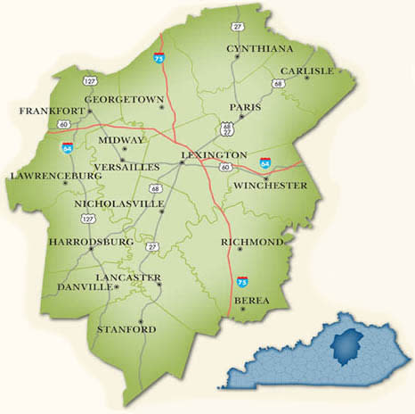 Lexington's Bluegrass Region of Kentucky