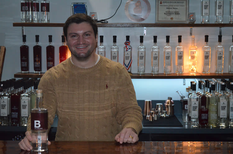 Boardroom Spirits owner Marat Mamedov at his Lansdale distillery. Boardroom Spirits in Lansdale