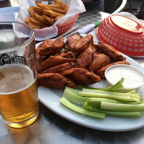 Instagram photo of wings from Three Dollar Cafe in Sandy Springs, GA, taken by @schineyaz.