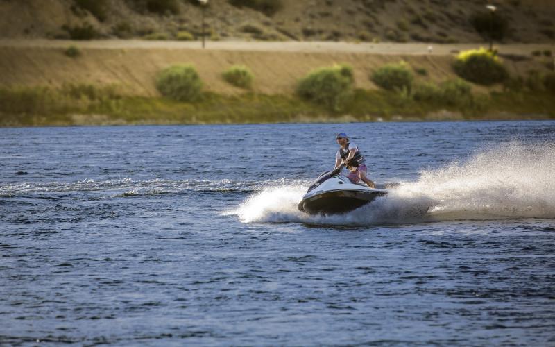 Jet Ski rider on the Colorado River