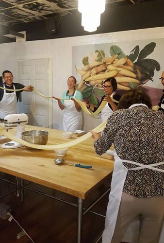 People in a Local Epicurean cooking class in Grand Rapids