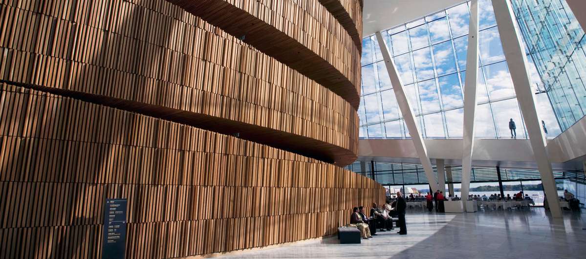 Interiour of The Norwegian Opera and Ballet, Oslo, Norway