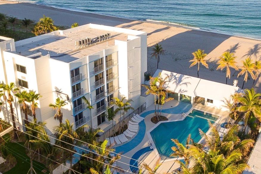 Plunge Beach Hotel Lauderdale By The Sea Fl 33308 Drone Shot