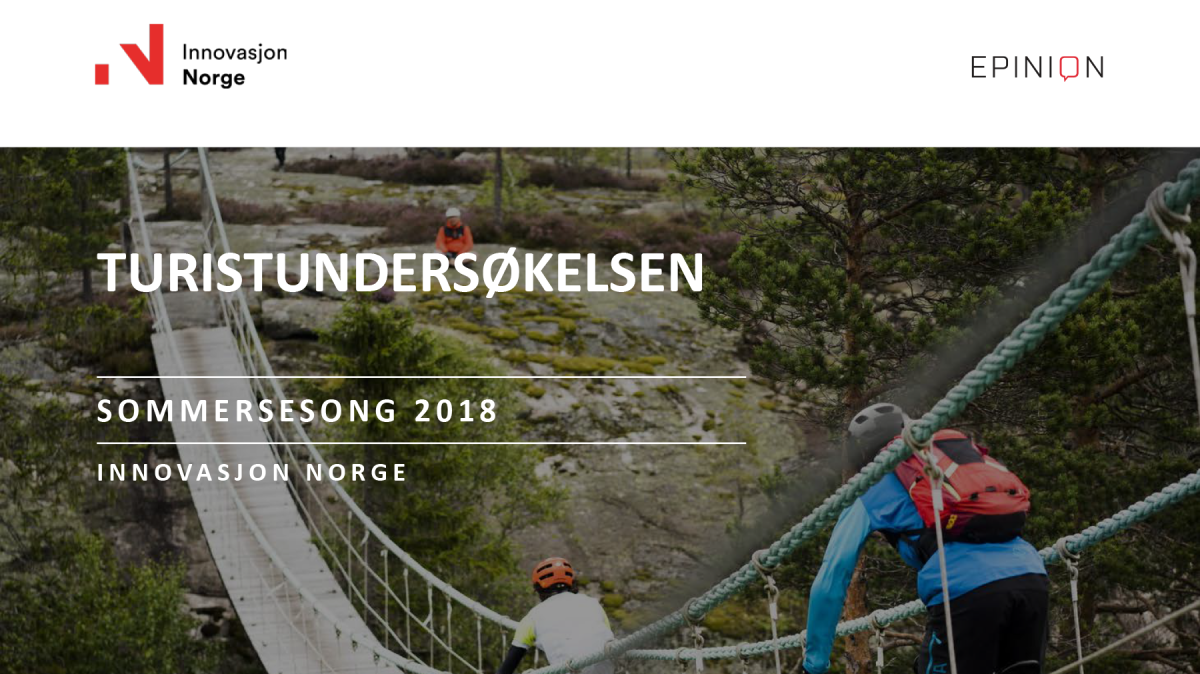 Turistundersøkelsen sommer 2018