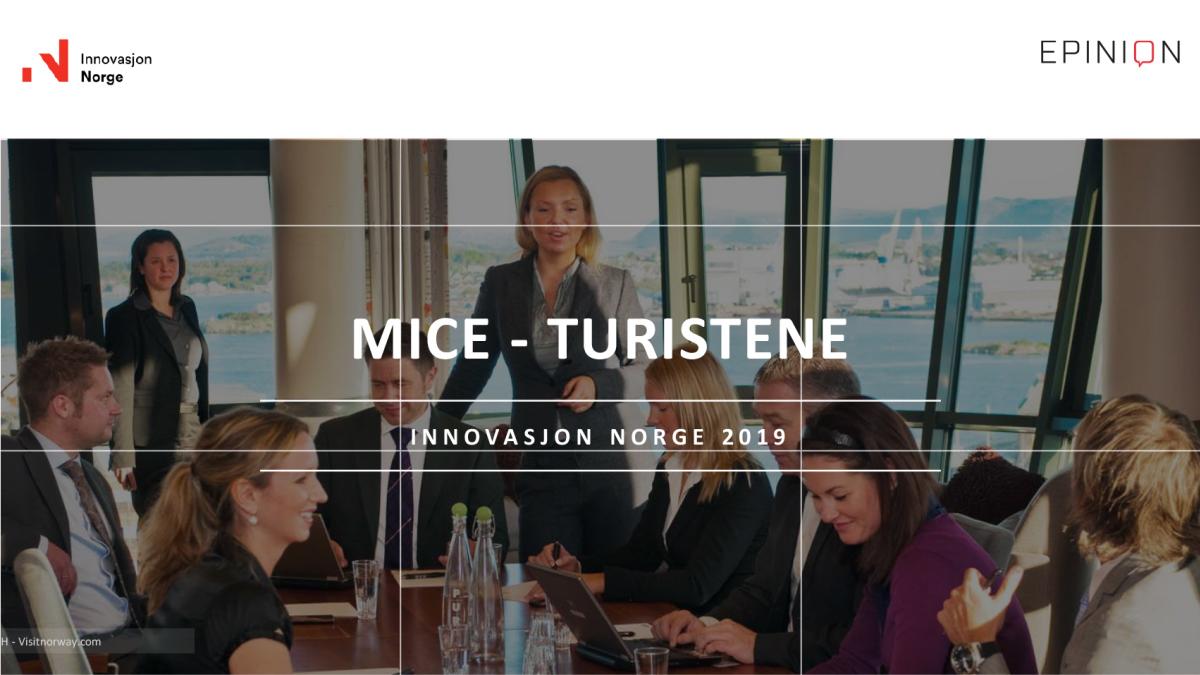 Turistundersøkelsen MICE 2019