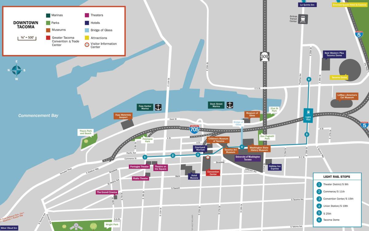 link light rail map tacoma