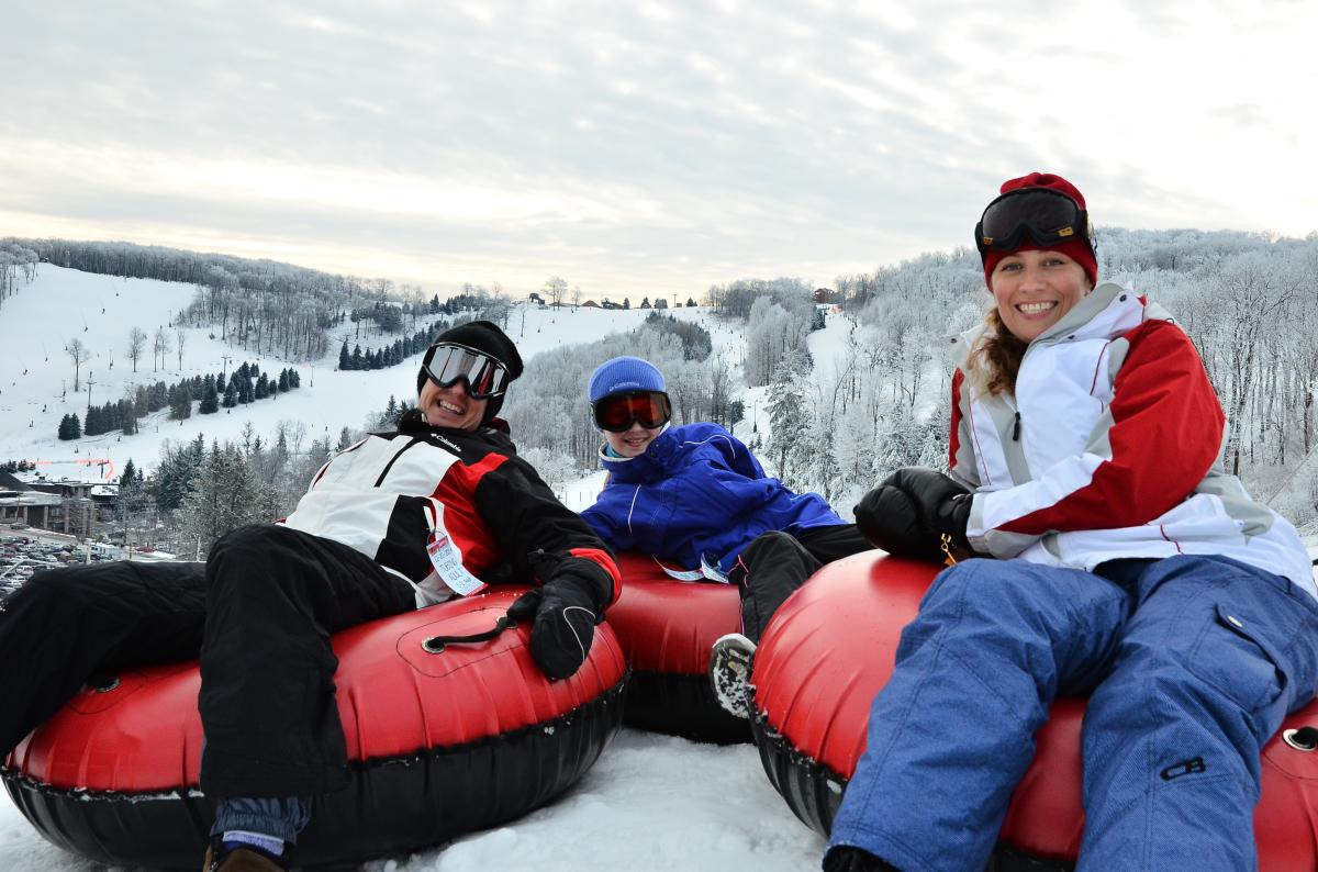 Snow Tubing Near Wisconsin Dells Pennsylvania Tubing