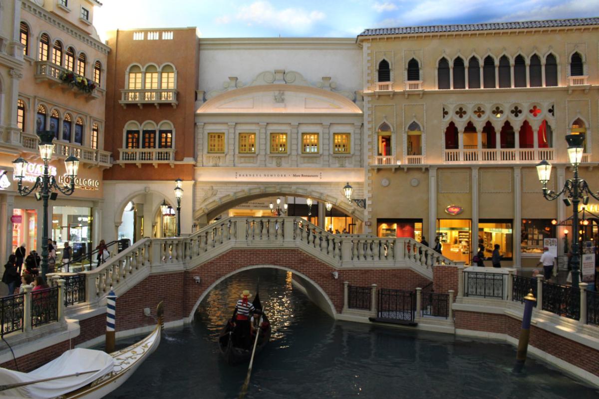 Gondola Ride at the Venetian