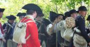 Visit Fort Ticonderoga for its newest living history event “Controversy, Conspiracy, and Colonial Congresses” on June 23rd. Picture here, Fort Ticonderoga historic interpreters and volunteers portray soldiers at the Fort in 1775. Photo courtesy of George Efinger.